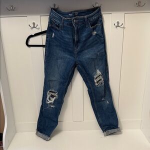 Old Navy Distressed Blue Rockstar Super Skinny Jeans